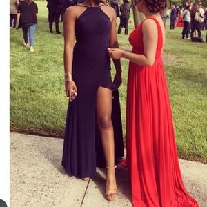 Navy Blue prom dress